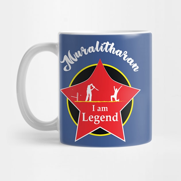 Muttiah Muralitharan - I am Legend T-shirt by VectorPB